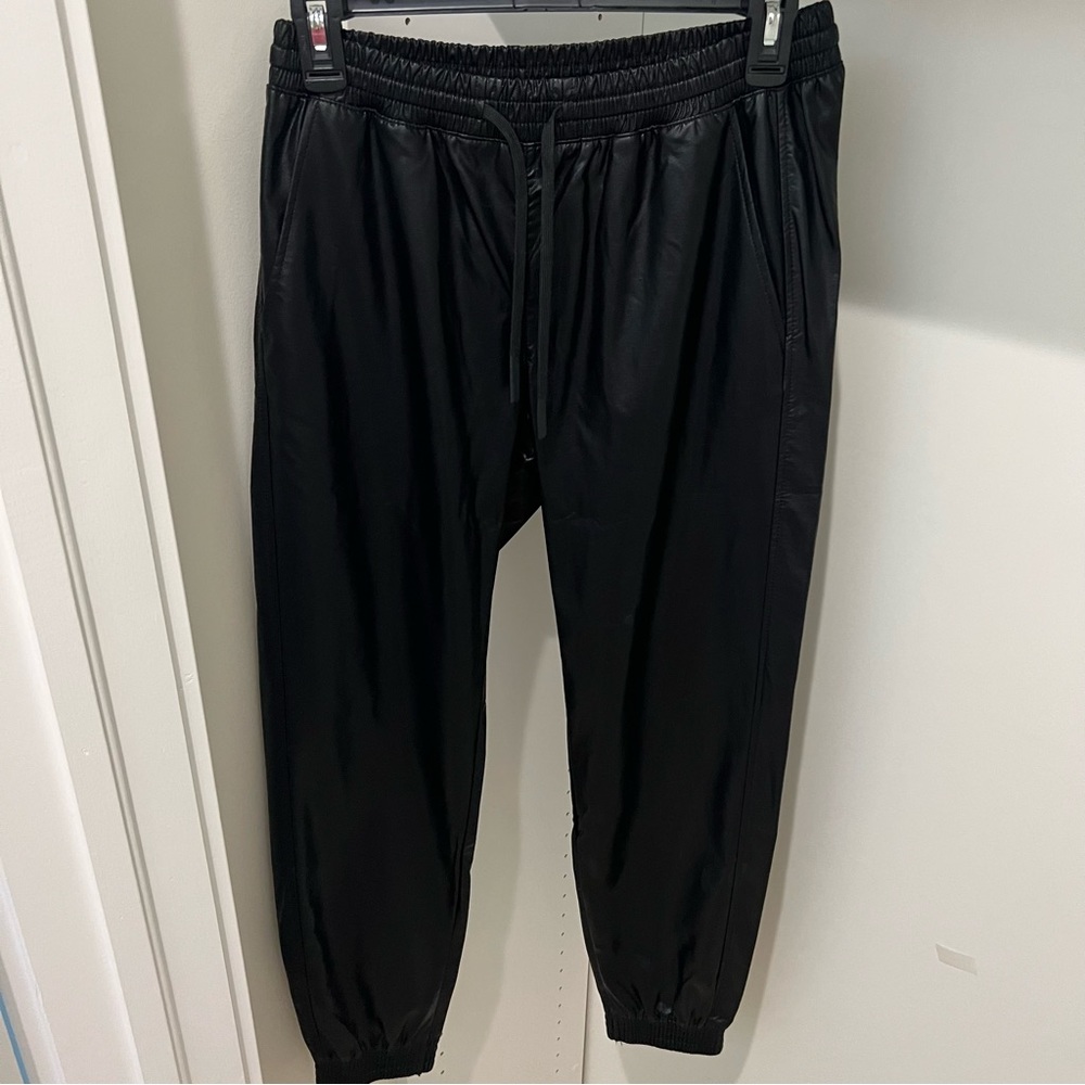 Zara Faux Leather Jogger
